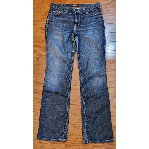 David Kahn Pants Women 10 Blue Denim Jeans Bootcut Made In USA - Picture 2 of 12